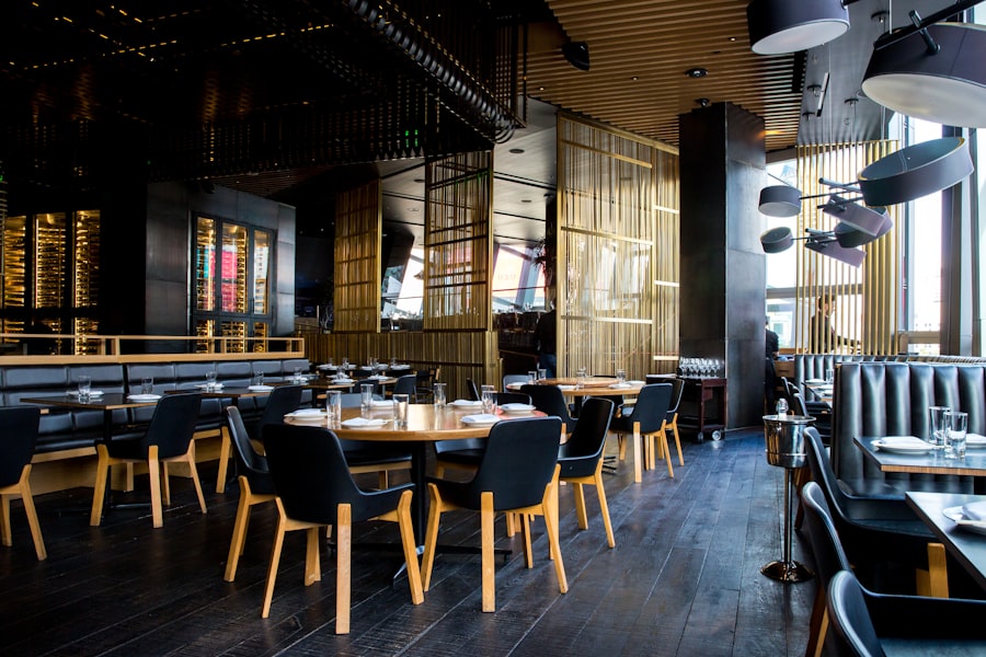 The moody, ember-lit atmosphere after dark